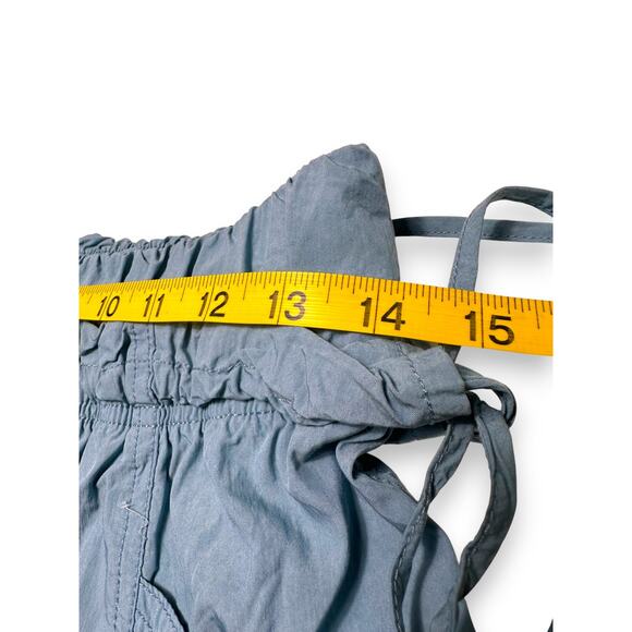 Current Air Los Angeles Midi Paperbag Dusty Blue Elastic Waistband Size Small - Picture 8 of 9